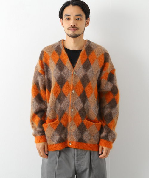 JOURNAL STANDARD J.S HOMESTEAD(ジャーナルスタンダードホームステッド)の「【J.S.Homestead】5G KID-MOHAIR WJQ RETRO ARGYLE C/D(カーディガン/ボレロ・メンズ・パープル/イエロー/オレンジ/ブルー系その他・MEDIUM/LARGE)」の19枚目の写真