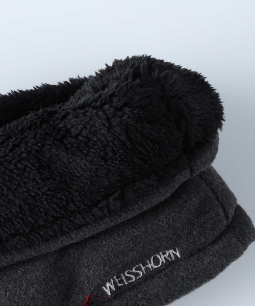 Right-on（ライトオン）の「フリースネックウォーマー（ネックウォーマー/スヌード・メンズ・ブラック/グレー・フリー）」の7枚目の写真