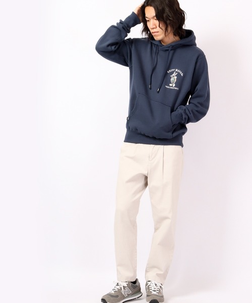 KRIFF MAYER（クリフメイヤー）の「KRIFF MAYER Camp rabbit brushed lining pullover hoodie / キャンプラビット裏起毛プルオーバーパーカー unisex（パーカー・メンズ・チャコール/モカ/ネイビー/グリーン/レンガ/ナチュラル/グレー・M/L/XL）」の17枚目の写真