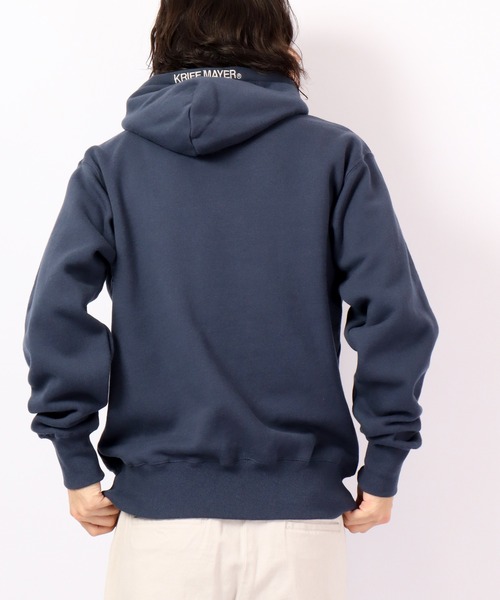 KRIFF MAYER（クリフメイヤー）の「KRIFF MAYER Camp rabbit brushed lining pullover hoodie / キャンプラビット裏起毛プルオーバーパーカー unisex（パーカー・メンズ・チャコール/モカ/ネイビー/グリーン/レンガ/ナチュラル/グレー・M/L/XL）」の16枚目の写真