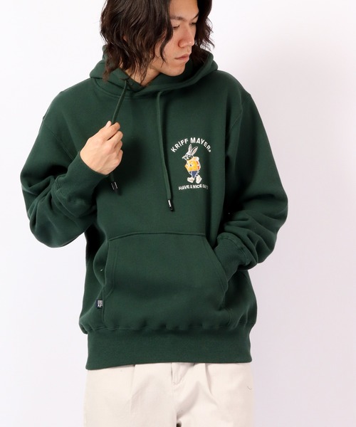 KRIFF MAYER（クリフメイヤー）の「KRIFF MAYER Camp rabbit brushed lining pullover hoodie / キャンプラビット裏起毛プルオーバーパーカー unisex（パーカー・メンズ・チャコール/モカ/ネイビー/グリーン/レンガ/ナチュラル/グレー・M/L/XL）」の10枚目の写真