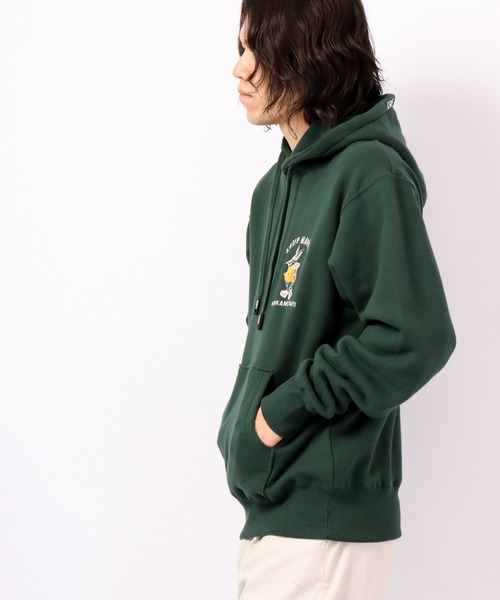 KRIFF MAYER（クリフメイヤー）の「KRIFF MAYER Camp rabbit brushed lining pullover hoodie / キャンプラビット裏起毛プルオーバーパーカー unisex（パーカー・メンズ・チャコール/モカ/ネイビー/グリーン/レンガ/ナチュラル/グレー・M/L/XL）」の11枚目の写真