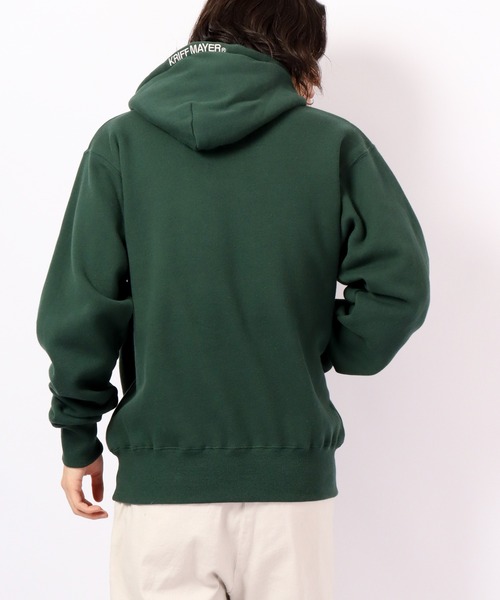 KRIFF MAYER（クリフメイヤー）の「KRIFF MAYER Camp rabbit brushed lining pullover hoodie / キャンプラビット裏起毛プルオーバーパーカー unisex（パーカー・メンズ・チャコール/モカ/ネイビー/グリーン/レンガ/ナチュラル/グレー・M/L/XL）」の12枚目の写真
