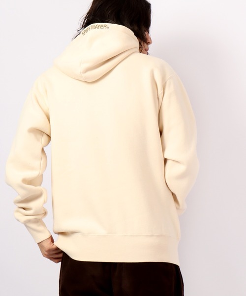 KRIFF MAYER（クリフメイヤー）の「KRIFF MAYER Camp rabbit brushed lining pullover hoodie / キャンプラビット裏起毛プルオーバーパーカー unisex（パーカー・メンズ・チャコール/モカ/ネイビー/グリーン/レンガ/ナチュラル/グレー・M/L/XL）」の8枚目の写真
