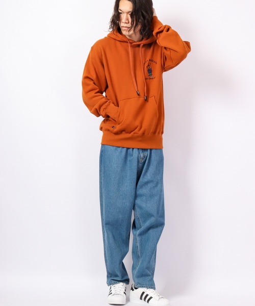KRIFF MAYER（クリフメイヤー）の「KRIFF MAYER Camp rabbit brushed lining pullover hoodie / キャンプラビット裏起毛プルオーバーパーカー unisex（パーカー・メンズ・チャコール/モカ/ネイビー/グリーン/レンガ/ナチュラル/グレー・M/L/XL）」の22枚目の写真