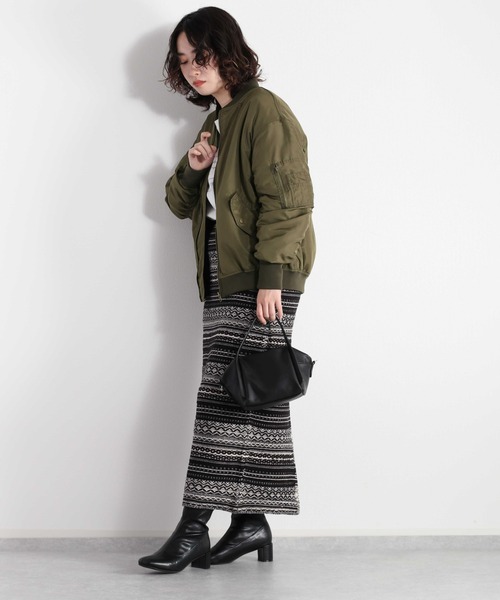 cepo(セポ)の「MA-1ジャケット(MA-1・レディース・ブラック/オリーブ・M)」の11枚目の写真