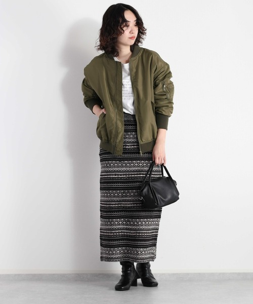 cepo(セポ)の「MA-1ジャケット(MA-1・レディース・ブラック/オリーブ・M)」の13枚目の写真