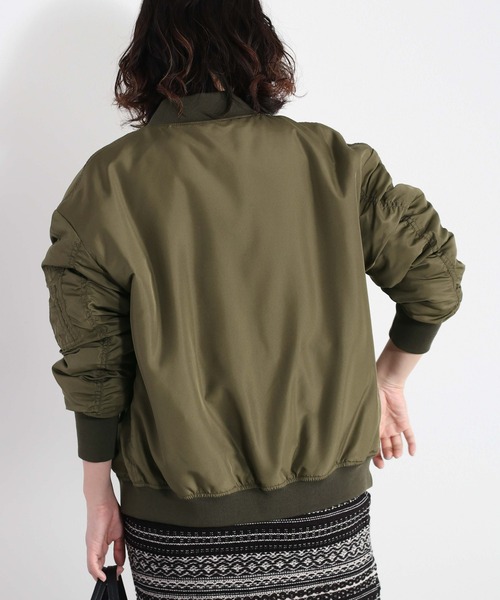 cepo(セポ)の「MA-1ジャケット(MA-1・レディース・ブラック/オリーブ・M)」の9枚目の写真