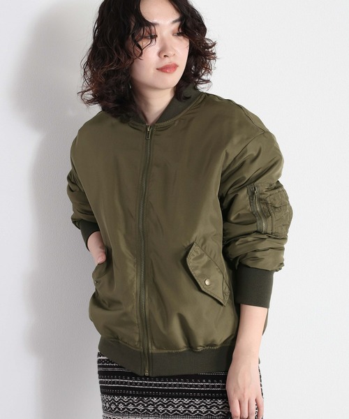 cepo(セポ)の「MA-1ジャケット(MA-1・レディース・ブラック/オリーブ・M)」の6枚目の写真