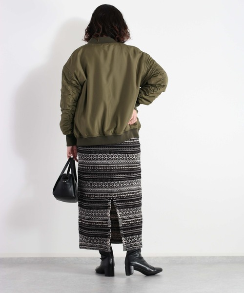 cepo(セポ)の「MA-1ジャケット(MA-1・レディース・ブラック/オリーブ・M)」の20枚目の写真