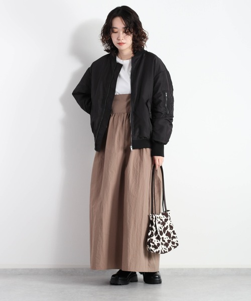 cepo(セポ)の「MA-1ジャケット(MA-1・レディース・ブラック/オリーブ・M)」の10枚目の写真