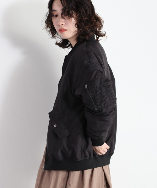 cepo(セポ)の「MA-1ジャケット(MA-1・レディース・ブラック/オリーブ・M)」の7枚目の写真
