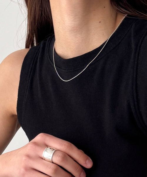 CANAL JEAN(キャナルジーン)の「Pt simpleネックレス(ネックレス・レディース・シルバー/ゴールド・ONE SIZE)」の2枚目の写真