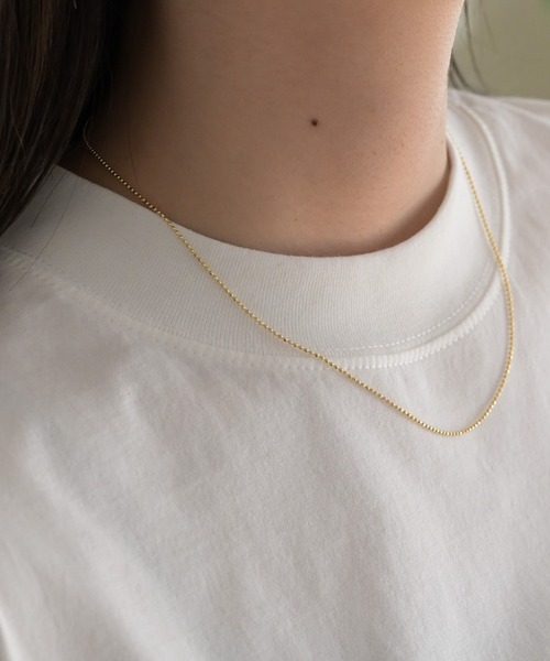 CANAL JEAN(キャナルジーン)の「Pt simpleネックレス(ネックレス・レディース・シルバー/ゴールド・ONE SIZE)」の4枚目の写真