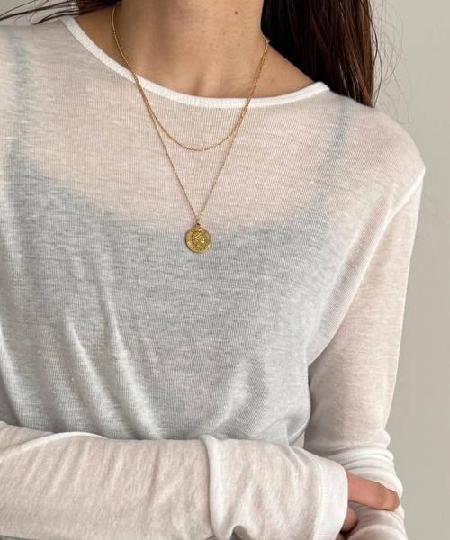 CANAL JEAN(キャナルジーン)の「Pt simpleネックレス(ネックレス・レディース・シルバー/ゴールド・ONE SIZE)」の12枚目の写真