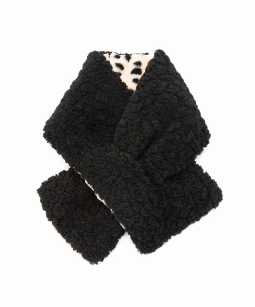 Casselini（キャセリーニ）の「Casselini(キャセリーニ)リバーシブルティペット（マフラー・レディース・ブルー/オフホワイト/アニマル・FREE）」の15枚目の写真