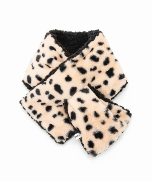 Casselini（キャセリーニ）の「Casselini(キャセリーニ)リバーシブルティペット（マフラー・レディース・ブルー/オフホワイト/アニマル・FREE）」の11枚目の写真