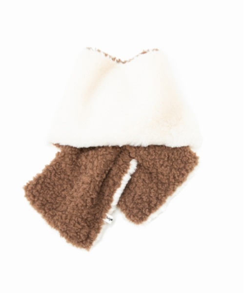 Casselini（キャセリーニ）の「Casselini(キャセリーニ)リバーシブルティペット（マフラー・レディース・ブルー/オフホワイト/アニマル・FREE）」の13枚目の写真