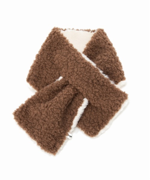 Casselini（キャセリーニ）の「Casselini(キャセリーニ)リバーシブルティペット（マフラー・レディース・ブルー/オフホワイト/アニマル・FREE）」の7枚目の写真