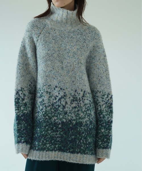 KOH.style（コースタイル）の「グラデーションニットプルオーバー（ニット/セーター・レディース・ピンク/カーキ/ブルー・FREE）」の2枚目の写真