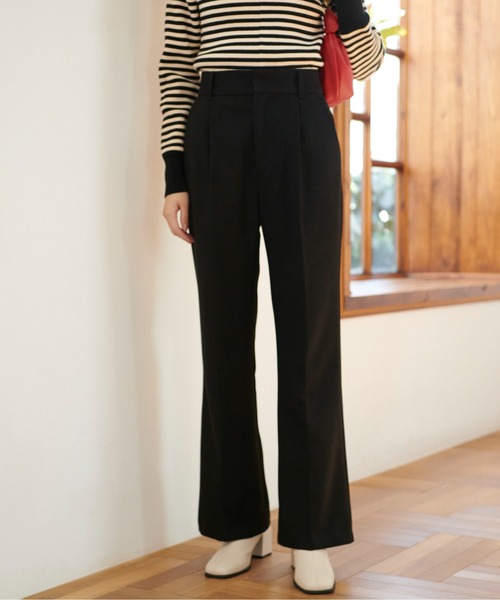 FREE'S MART（フリーズマート）の「【Sシリーズ対応】起毛ストレートフレアパンツ（その他パンツ・レディース・ブラック/ブラウン/ホワイト/ピンク・MEDIUM/SMALL/X-SMALL）」の3枚目の写真