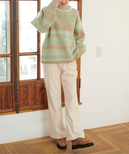 FREE'S MART（フリーズマート）の「【Sシリーズ対応】起毛ストレートフレアパンツ（その他パンツ・レディース・ブラック/ブラウン/ホワイト/ピンク・MEDIUM/SMALL/X-SMALL）」の8枚目の写真