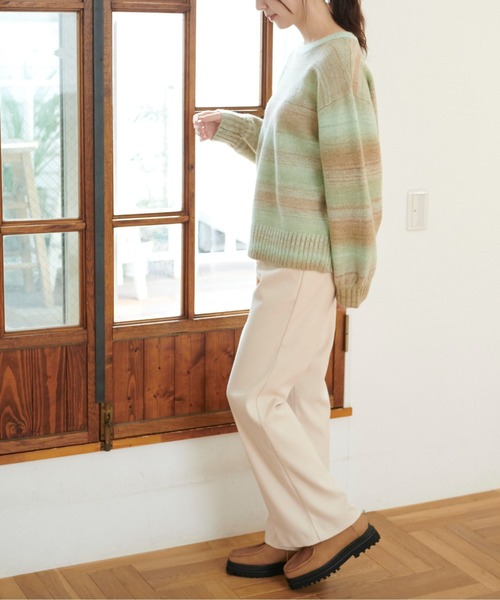 FREE'S MART（フリーズマート）の「【Sシリーズ対応】起毛ストレートフレアパンツ（その他パンツ・レディース・ブラック/ブラウン/ホワイト/ピンク・MEDIUM/SMALL/X-SMALL）」の10枚目の写真