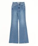 Guess | Out-Seam Incision Deformed Flare Brush Cut Denim Pants(Denim pants)