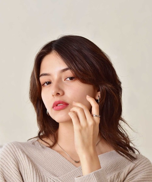 LHME（エルエイチエムイー）の「LHME スリムクロスリング/サージカルステンレス316L（金属アレルギー対応）（リング・レディース・シルバー/イエローゴールド・9号/11号/13号/15号）」の9枚目の写真