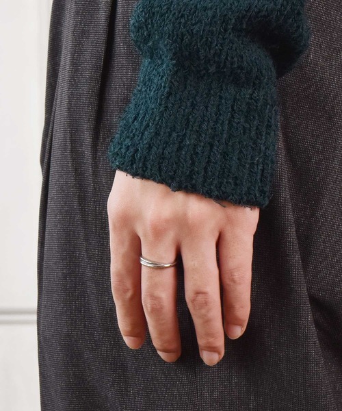 LHME（エルエイチエムイー）の「LHME スリムクロスリング/サージカルステンレス316L（金属アレルギー対応）（リング・レディース・シルバー/イエローゴールド・9号/11号/13号/15号）」の17枚目の写真