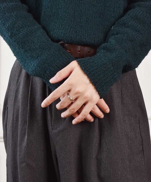 LHME（エルエイチエムイー）の「LHME スリムクロスリング/サージカルステンレス316L（金属アレルギー対応）（リング・レディース・シルバー/イエローゴールド・9号/11号/13号/15号）」の16枚目の写真