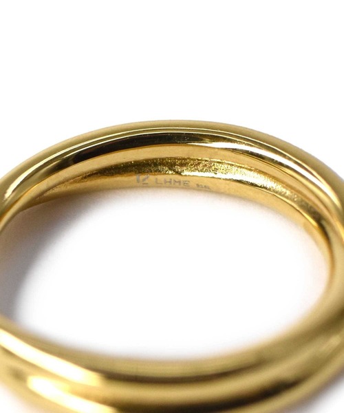 LHME（エルエイチエムイー）の「LHME スリムクロスリング/サージカルステンレス316L（金属アレルギー対応）（リング・レディース・シルバー/イエローゴールド・9号/11号/13号/15号）」の21枚目の写真