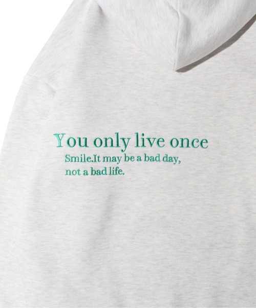 one way（ワンウェイ）の「ロゴBIGパーカー（スウェット・レディース・ライトグレー/ブラック/ホワイト・FREE）」の13枚目の写真