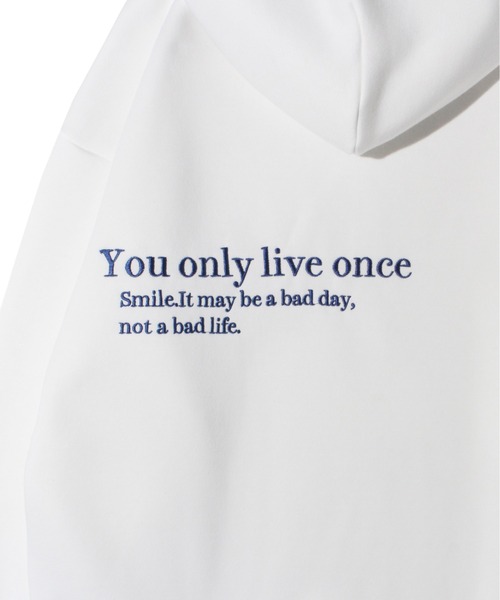 one way（ワンウェイ）の「ロゴBIGパーカー（スウェット・レディース・ライトグレー/ブラック/ホワイト・FREE）」の10枚目の写真