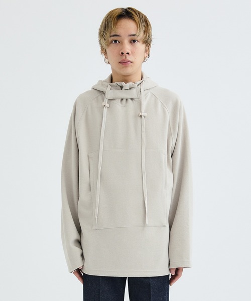 URU(ウル)の「HOODED PARKA(パーカー・メンズ・グリーン/ライトベージュ・1/2)」の4枚目の写真
