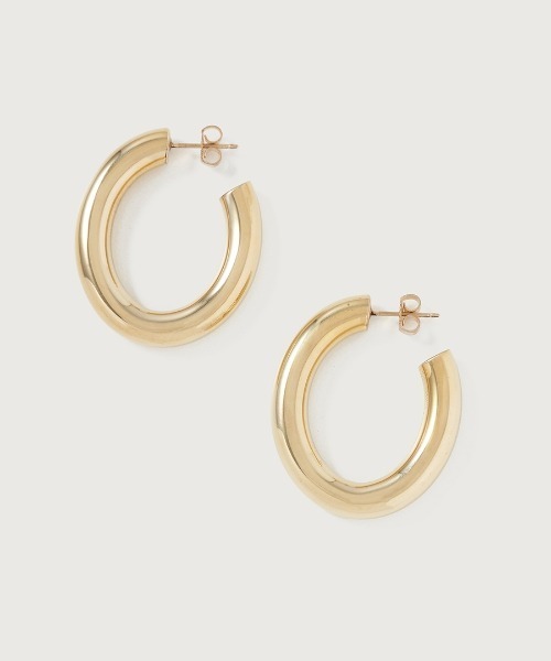 Laura Lombardi（ローラロンバルディ）の「MINI CURVE EARRINGS（ピアス（両耳用）・レディース・ゴールド・ONE SIZE）」の8枚目の写真