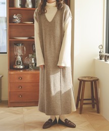 3WAYボタンニットワンピース/【WEB/EC限定商品】