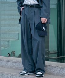 【welise/ウェライズ】welise ×風早ゆうた ワンタック リラクシー ワイドスラックス パンツ〈セットアップ対応〉