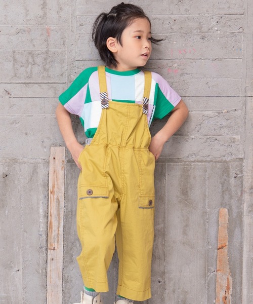 RAGMART(ラグマート)の「サロペット 8分丈(サロペット/オーバーオール・キッズ・イエロー/ブルー・130cm/100cm/110cm/120cm)」の2枚目の写真