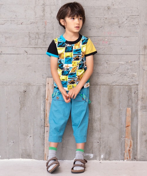 RAGMART(ラグマート)の「サロペット 8分丈(サロペット/オーバーオール・キッズ・イエロー/ブルー・130cm/100cm/110cm/120cm)」の6枚目の写真