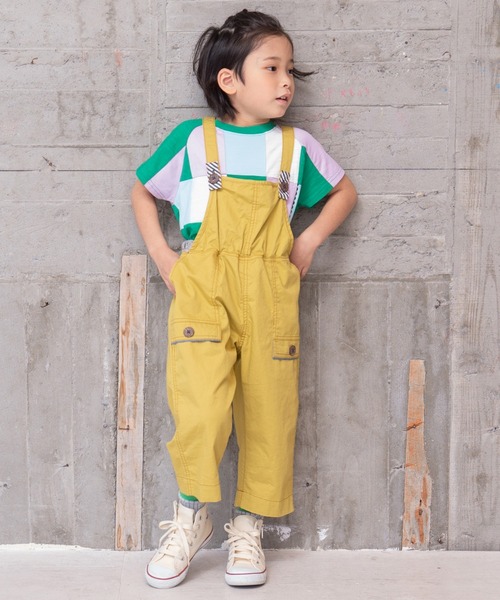 RAGMART(ラグマート)の「サロペット 8分丈(サロペット/オーバーオール・キッズ・イエロー/ブルー・130cm/100cm/110cm/120cm)」の4枚目の写真