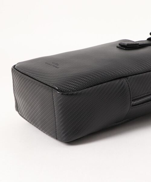 MONSIEUR NICOLE（ムッシュニコル）の「【ex/tra】レザーボディバッグ（ボディバッグ/ウエストポーチ・メンズ・ブラック/グレイッシュベージュ・FREE）」の5枚目の写真