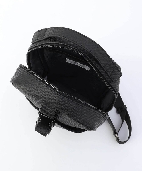 MONSIEUR NICOLE（ムッシュニコル）の「【ex/tra】レザーボディバッグ（ボディバッグ/ウエストポーチ・メンズ・ブラック/グレイッシュベージュ・FREE）」の14枚目の写真