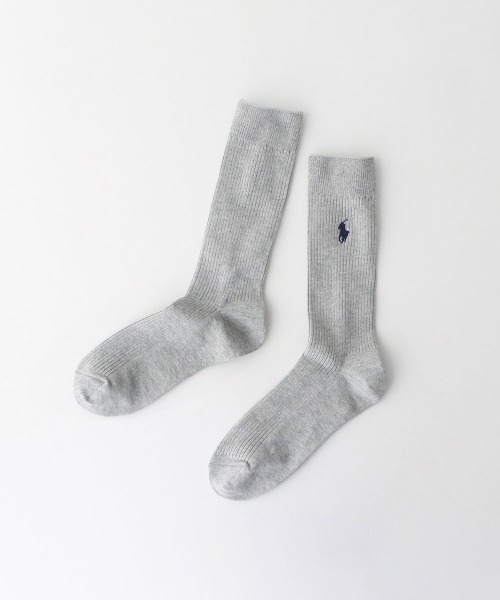 POLO RALPH LAUREN（ポロ ラルフ ローレン）の「POLO RALPH LAUREN メンズ 消臭加工 ワンポイント リブソックス 02032303（ソックス/靴下・メンズ・ブラック/グレー系その他/チャコールグレー/オフホワイト/マルーン/ベージュ系その他/パープル系その他/ダークネイビー/ホワイト/ネイビー・24-26cm (M)/26-28cm (L)/22-24cm(S)）」の5枚目の写真