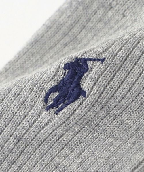 POLO RALPH LAUREN（ポロ ラルフ ローレン）の「POLO RALPH LAUREN メンズ 消臭加工 ワンポイント リブソックス 02032303（ソックス/靴下・メンズ・ブラック/グレー系その他/チャコールグレー/オフホワイト/マルーン/ベージュ系その他/パープル系その他/ダークネイビー/ホワイト/ネイビー・24-26cm (M)/26-28cm (L)/22-24cm(S)）」の11枚目の写真
