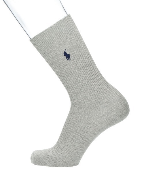 POLO RALPH LAUREN（ポロ ラルフ ローレン）の「POLO RALPH LAUREN メンズ 消臭加工 ワンポイント リブソックス 02032303（ソックス/靴下・メンズ・ブラック/グレー系その他/チャコールグレー/オフホワイト/マルーン/ベージュ系その他/パープル系その他/ダークネイビー/ホワイト/ネイビー・24-26cm (M)/26-28cm (L)/22-24cm(S)）」の14枚目の写真