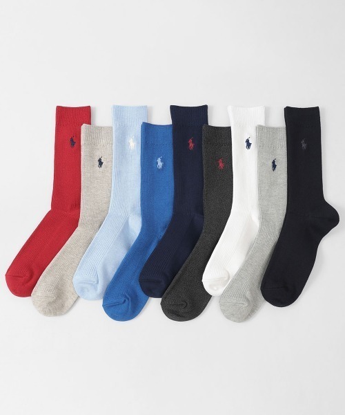 POLO RALPH LAUREN（ポロ ラルフ ローレン）の「POLO RALPH LAUREN メンズ 消臭加工 ワンポイント リブソックス 02032303（ソックス/靴下・メンズ・ブラック/グレー系その他/チャコールグレー/オフホワイト/マルーン/ベージュ系その他/パープル系その他/ダークネイビー/ホワイト/ネイビー・24-26cm (M)/26-28cm (L)/22-24cm(S)）」の15枚目の写真