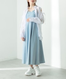 OLIVE des OLIVE | 【WEB限定カラー有】コルセット見えデニムキャミワンピース(ワンピース)