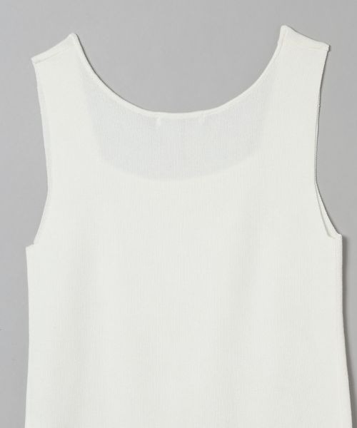 JEANASIS（ジーナシス）の「スクエアネックソウバリタンク/191958（タンクトップ・レディース・ホワイト/チャコールグレー/ブラック/ライトブラウン/ネイビー系・FREE）」の7枚目の写真