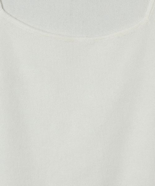 JEANASIS（ジーナシス）の「スクエアネックソウバリタンク/191958（タンクトップ・レディース・ホワイト/チャコールグレー/ブラック/ライトブラウン/ネイビー系・FREE）」の8枚目の写真